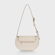 Foto de Bolso cruzado Sacroisé Petite beige y detalles dorados