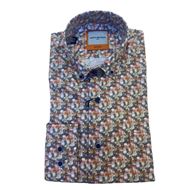 Foto de Camisa slim fit estampado geometrico multicolor