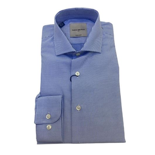 Foto de Camisa regular fit micro vichy azul