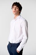 Foto de Camisa vestir blanca Slim Fit cuello italiano