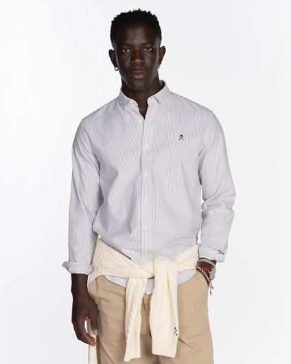 Foto de Camisa Mediterraneo rayas camel