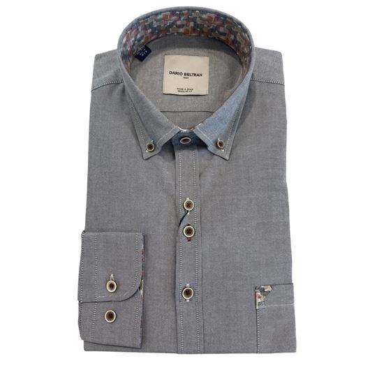 Foto de Camisa Oxford regular fit gris medio