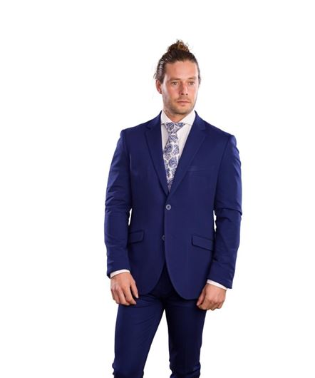 Foto de Traje vestir Super Slim Fit azul medio 