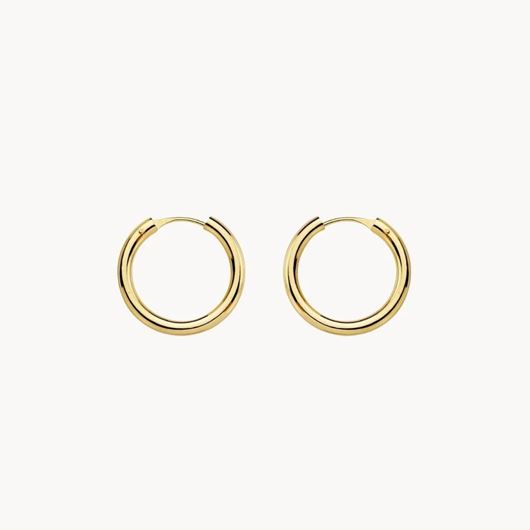 Picture of Pendientes aros 14mm de oro amarillo 18kt