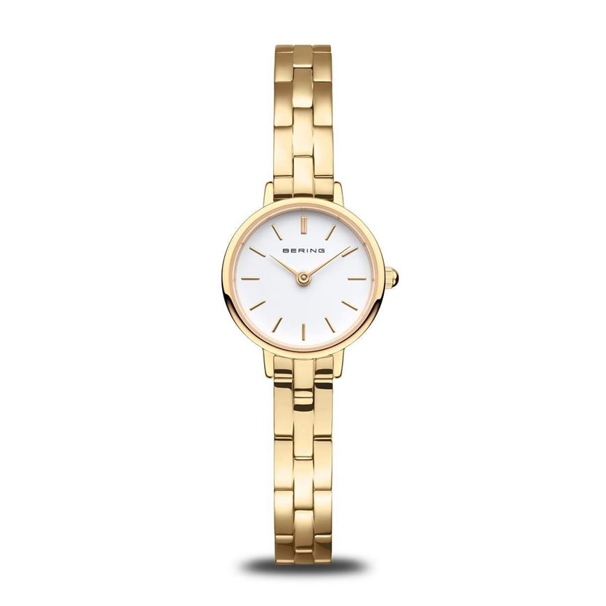 Foto de Reloj Classic dorado con esfera blanca 22mm