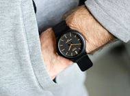 Picture of Reloj hombre negro con esfera negra 