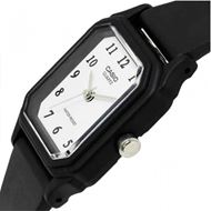 Foto de Reloj mujer negro con esfera blanca rectangular