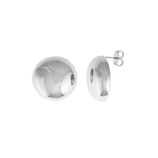 Picture of Pendientes Electra plata rodio circulo liso