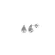 Picture of Pendientes Electra plata rodio gota lisa