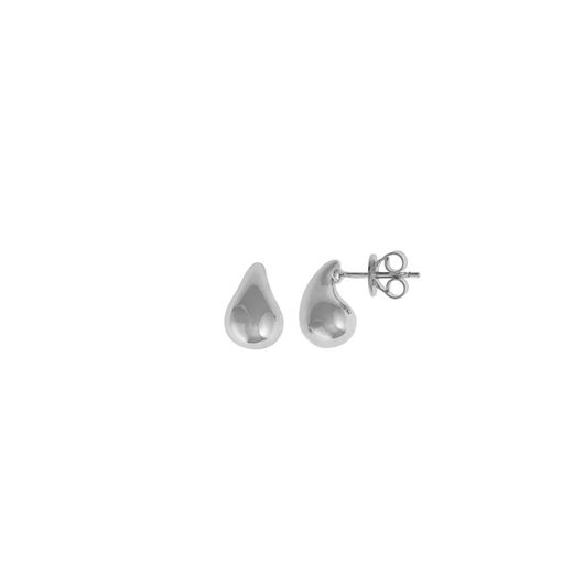 Picture of Pendientes Electra plata rodio gota lisa