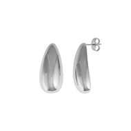 Picture of Pendientes Electra plata rodio pera liso