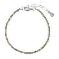 Foto de Pulsera Blink plata rodio riviere circonitas peridoto