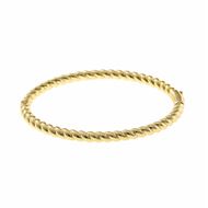 Picture of Pulsera Hoops plata chapado dorado gallonada