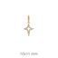 Foto de Colgante estrella polar en oro amarillo 18kt y circonitas blancas