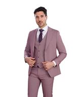 Foto de Traje Slim Fit microestructura burgundi