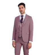 Foto de Traje Slim Fit microestructura burgundi