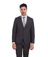 Foto de Traje Slim Fit gris oscuro mezcla lana