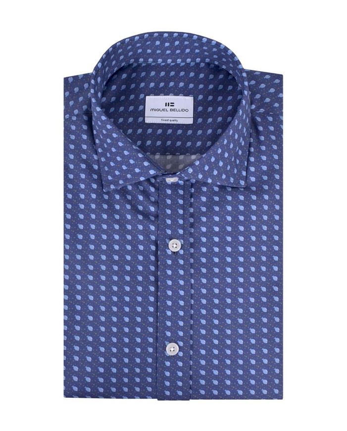 Picture of Camisa azul marino peces