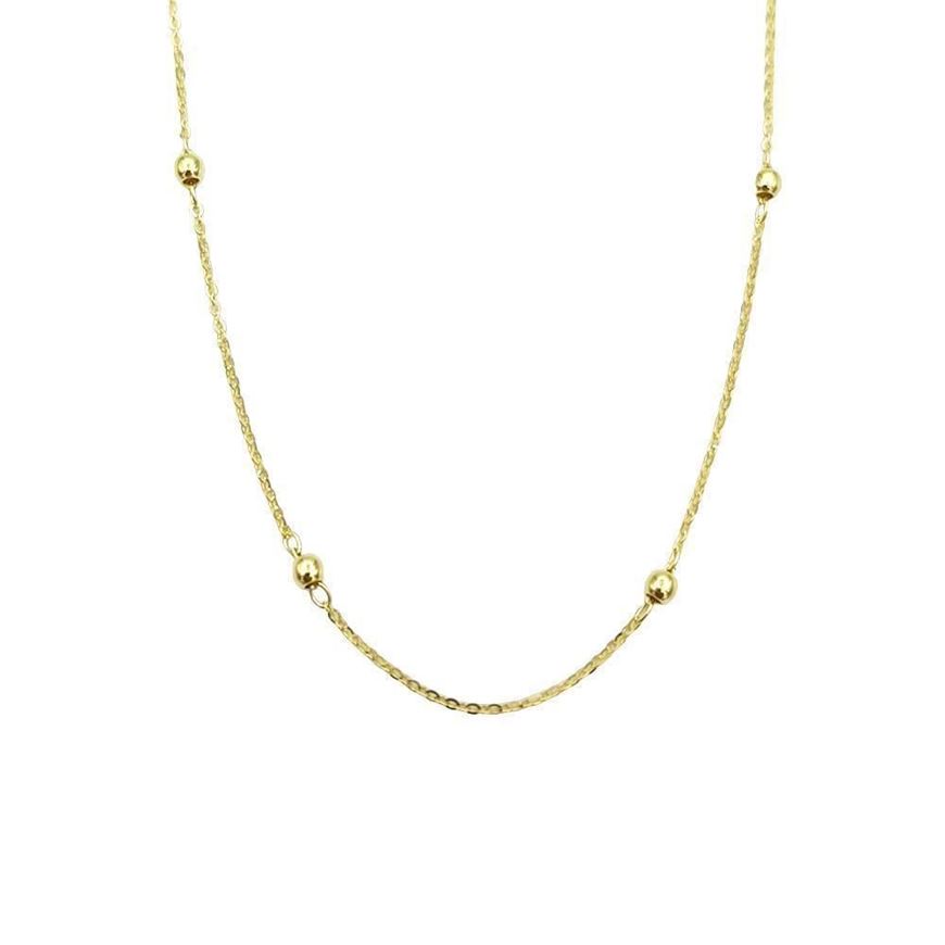 Picture of Gargantilla con bolitas oro 18kt