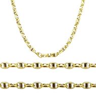 Foto de Cadena oro amarillo 18kt, eslabón travesino especial, 60cm