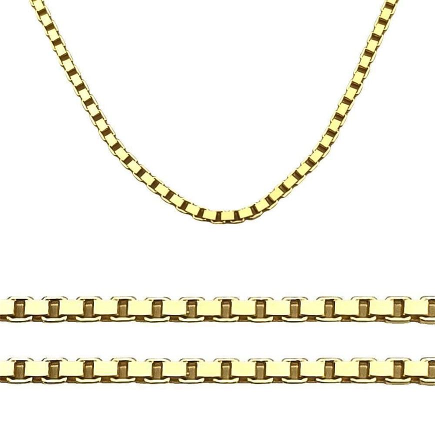 Picture of Cadena veneciana cuadrada brillo oro 18kt