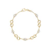 Foto de Pulsera Infinitos en oro bicolor 18kt