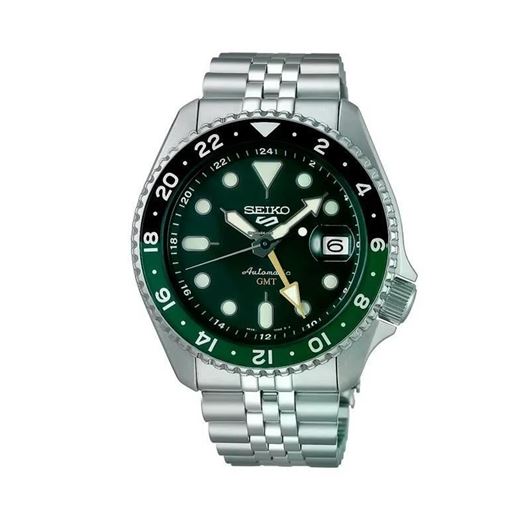 Foto de Reloj 5 Sports Automaático GMT esfera verde y bisel verde y negro