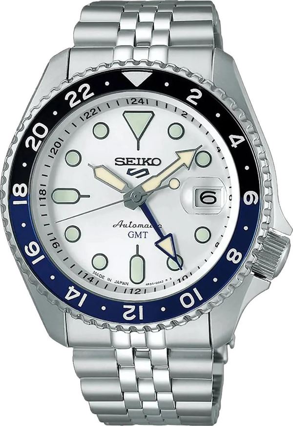 Foto de Reloj 5 Sports Automático GMT esfera blanca y bisel azul