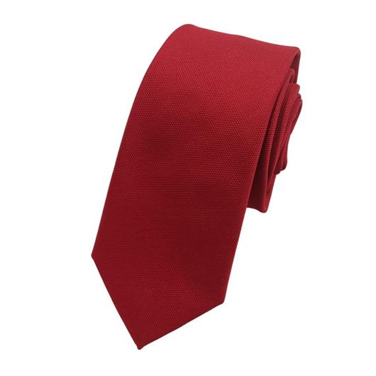 Foto de Corbata microfibra falso liso rojo oscuro