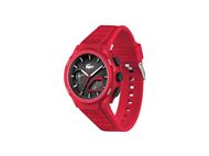 Foto de Reloj Lacoste multifunción correa de silicona rojo y negro