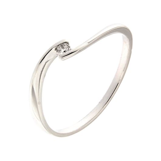 Picture of Solitario en oro blanco 18kt con 1 brillante de 0,03ct