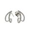 Foto de Pendientes doble barra de oro blanco 18kt y 58 brillantes de 046ct total