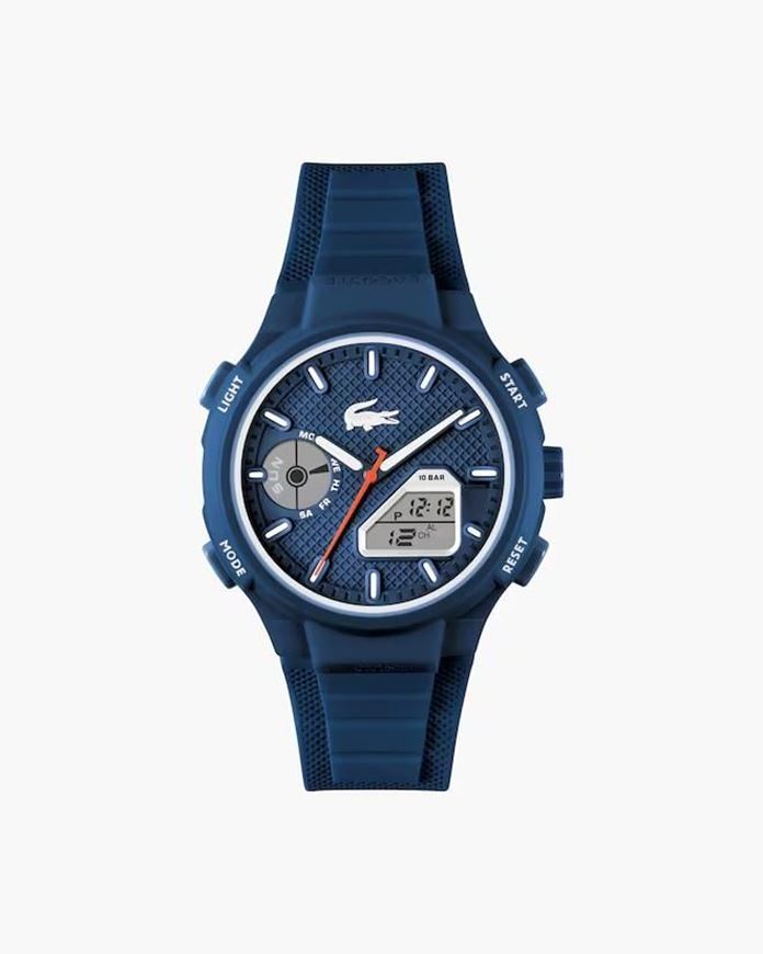 Foto de Reloj de silicona analógico y digital LC33 azul