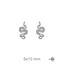 Foto de Pendientes serpientes de plata y circonitas