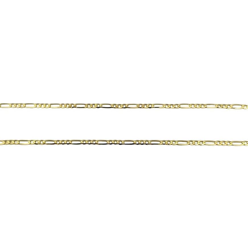 Foto de Cadena de oro amarillo 18kt eslabón programado 3x1, longitud 50cm