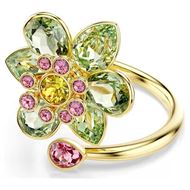 Foto de Anillo Swarovski Idyllia Flor Baño Oro y Cristales Multicolor Talla 55