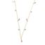Foto de Collar Minijewels plata chapado dorado circonitas blancas brillantes