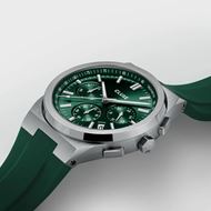 Foto de Reloj Cluse Vigoureux Chrono de silicona color verde y plateado