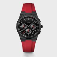 Foto de Reloj Cluse Vigoureux Chrono de silicona color rojo y negro