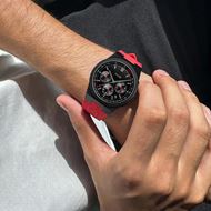 Foto de Reloj Cluse Vigoureux Chrono de silicona color rojo y negro