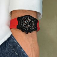 Foto de Reloj Cluse Vigoureux Chrono de silicona color rojo y negro