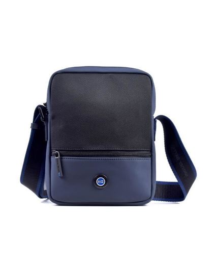 Foto de Bolso cruzado tecno azul y negro