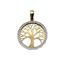 Foto de Colgante árbol de la vida en oro amarillo 18kt y circonitas blancas