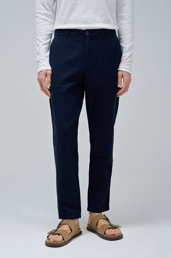 Foto de Pantalón chino lino y algodón marino