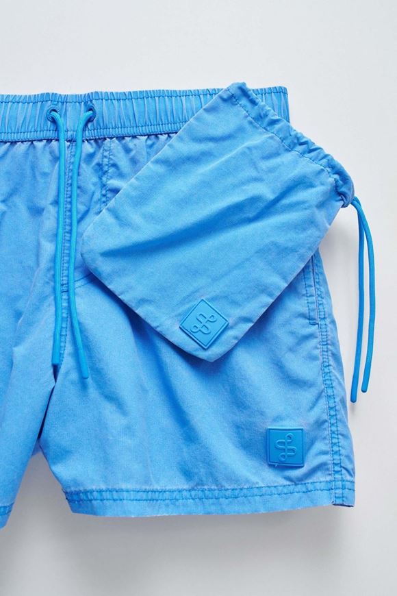 Foto de Bañador liso azul vintage