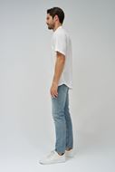 Foto de Camisa manga corta en denim ligero color blanco