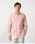 Picture of Camisa de lino y algodón rosa lavado slim fit