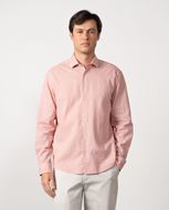Foto de Camisa lino y algodón rosa lavado