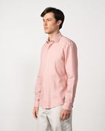 Foto de Camisa lino y algodón rosa lavado