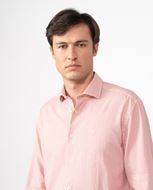 Foto de Camisa lino y algodón rosa lavado